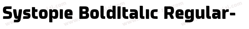 Systopie BoldItalic Regular字体转换